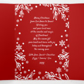 Heel prettig kerstfeest. Multi-Photo Tri-Fold Kaar Drieluik Aankondiging (Binnenkant midden)