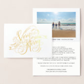 Heel prettig kersthandschrift en foto's folie kaarten (Display)