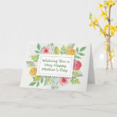 Heel prettig Moederdag Kaart (Gele Bloem)