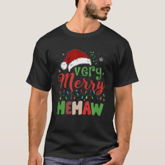 Heel prettig, mooie kerstman, lichte familie Chris T-shirt