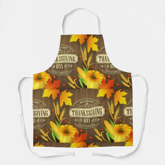 Heel prettige feestdag schort (Voorkant)