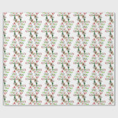 Heel prettige kerstboer. cadeaupapier (Vlak)