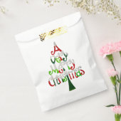 Heel prettige kerstboom bedankzakje (Gezegeld)