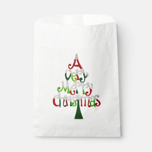 Heel prettige kerstboom bedankzakje (Voorkant)