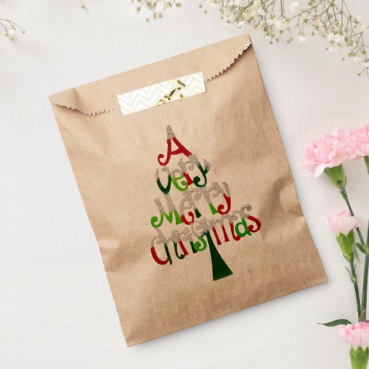 Heel prettige kerstboom bedankzakje (Gezegeld)