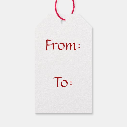 Heel prettige kerstboom cadeaulabel (Achterkant)