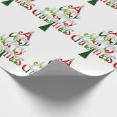 Heel prettige kerstboom cadeaupapier (Hoek)