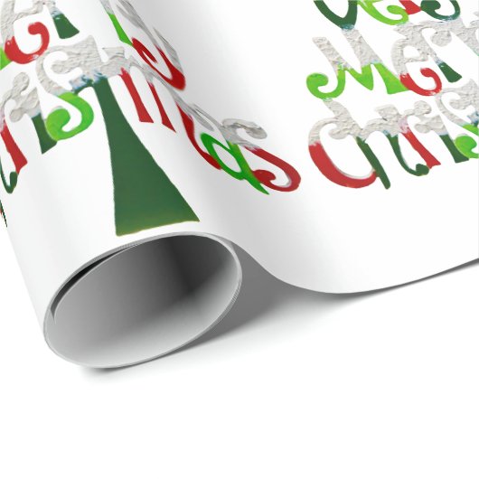 Heel prettige kerstboom cadeaupapier (Rol Hoek)