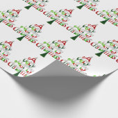 Heel prettige kerstboom cadeaupapier (Hoek)