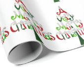 Heel prettige kerstboom cadeaupapier (Rol Hoek)