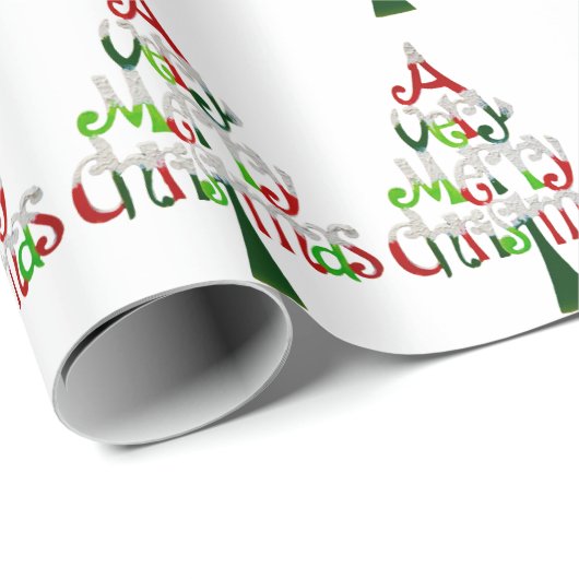 Heel prettige kerstboom cadeaupapier (Rol Hoek)