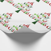 Heel prettige kerstboom cadeaupapier (Hoek)
