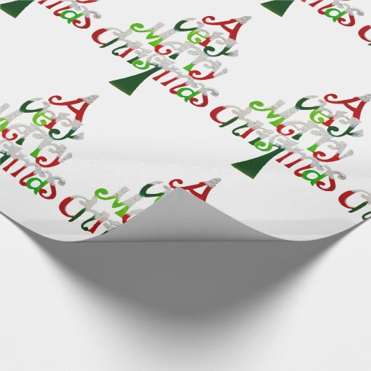 Heel prettige kerstboom cadeaupapier (Hoek)