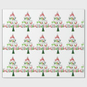 Heel prettige kerstboom cadeaupapier (Vlak)
