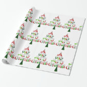 Heel prettige kerstboom cadeaupapier (Uitgerold)