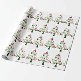 Heel prettige kerstboom cadeaupapier