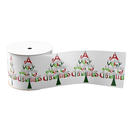 Heel prettige kerstboom grosgrain lint (Spoel)