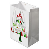 Heel prettige kerstboom medium cadeauzakje (Voorkant Gekanteld)