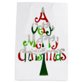 Heel prettige kerstboom medium cadeauzakje (Achterkant)