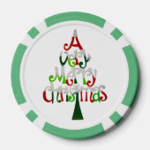 Heel prettige kerstboom pokerchips (Achterkant)