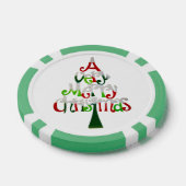 Heel prettige kerstboom pokerchips (Enkel)