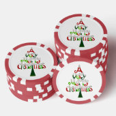 Heel prettige kerstboom pokerchips (Opstapeling)