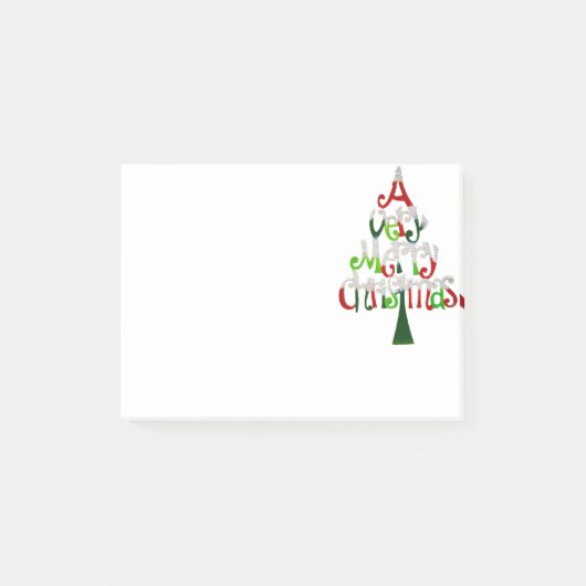 Heel prettige kerstboom post-it® notes (Voorkant)