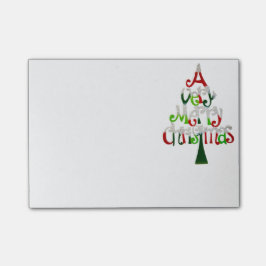 Heel prettige kerstboom post-it® notes