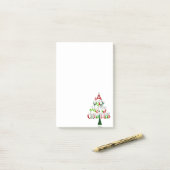 Heel prettige kerstboom post-it® notes (Op bureau)