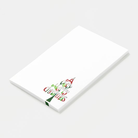 Heel prettige kerstboom post-it® notes (Schuin)