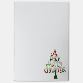 Heel prettige kerstboom post-it® notes