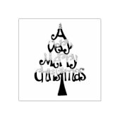Heel prettige kerstboom rubberstempel (Afrduk)