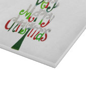 Heel prettige kerstboom snijplank (Hoek)