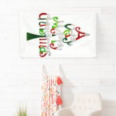 Heel prettige kerstboom spandoek (Insitu)