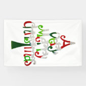 Heel prettige kerstboom spandoek (Horizontaal)