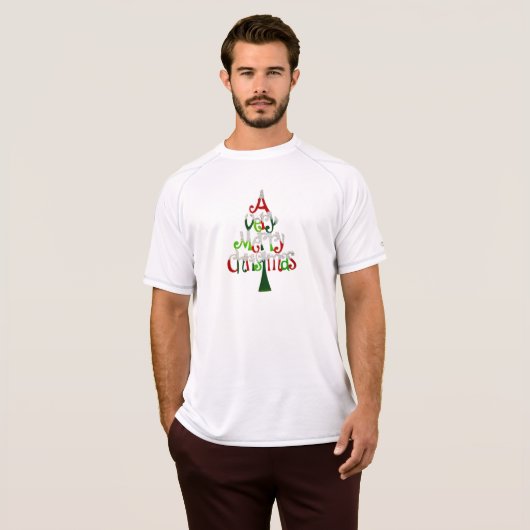 Heel prettige kerstboom t-shirt (Voorkant volledig)