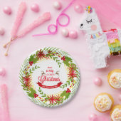 Heel prettige kerstBorden Papieren Bordje (Feest)