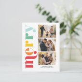 Heel prettige kerstgalerij met 3 foto's feestdagenkaart (Staand voorkant)