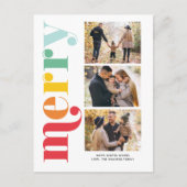 Heel prettige kerstgalerij met 3 foto's feestdagenkaart (Voorkant)