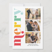 Heel prettige kerstgalerij met 3 foto's feestdagenkaart (Voorkant)