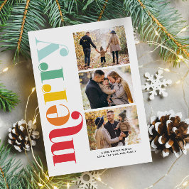 Heel prettige kerstgalerij met 3 foto's feestdagenkaart