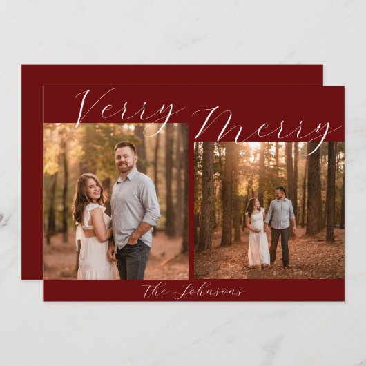 Heel prettige kerstKaart (Voorkant / Achterkant)