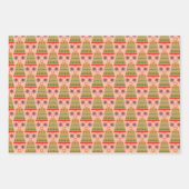 Heel prettige kerstpatronen inpakpapier vel (Voorkant 3)