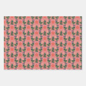 Heel prettige kerstpatronen inpakpapier vel (Voorkant 2)