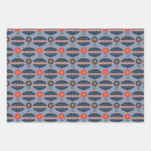 Heel prettige kerstpatronen inpakpapier vel (Voorkant)