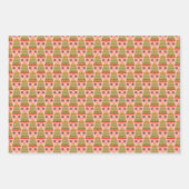 Heel prettige kerstpatronen uit de midden-eeuwse k inpakpapier vel (Voorkant 3)