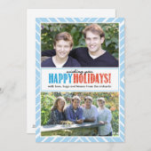 Heel prettige kerstwieken x2 feestdagenkaart (Voorkant / Achterkant)