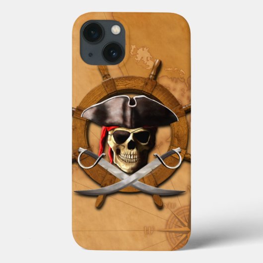 Heel Roger Pirate Wheel Case-Mate iPhone Case (Achterkant)