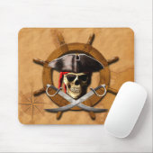 Heel Roger Pirate Wheel Muismat (Met muis)