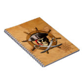 Heel Roger Pirate Wheel Notitieboek (Rechterzijde)